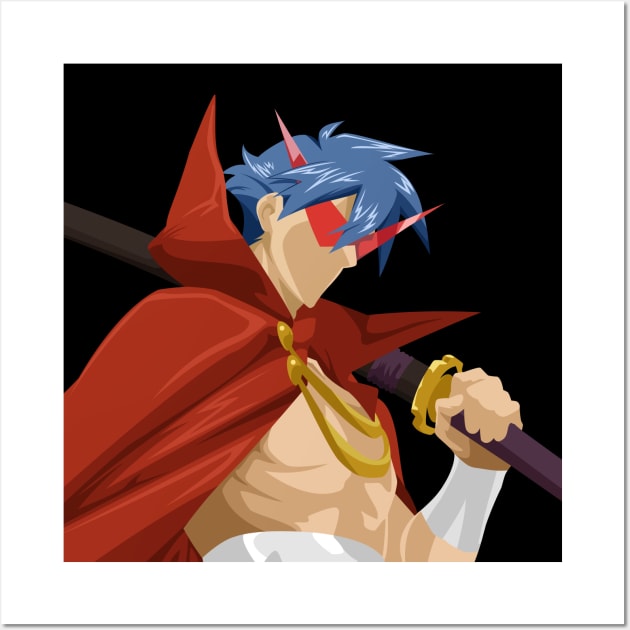 Kamina Gurren Lagann Wall Art by Lazareen